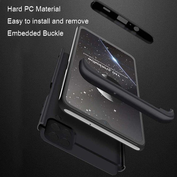 CaseUp Samsung Galaxy M12 Kılıf Triple Deluxe Shield Siyah 3